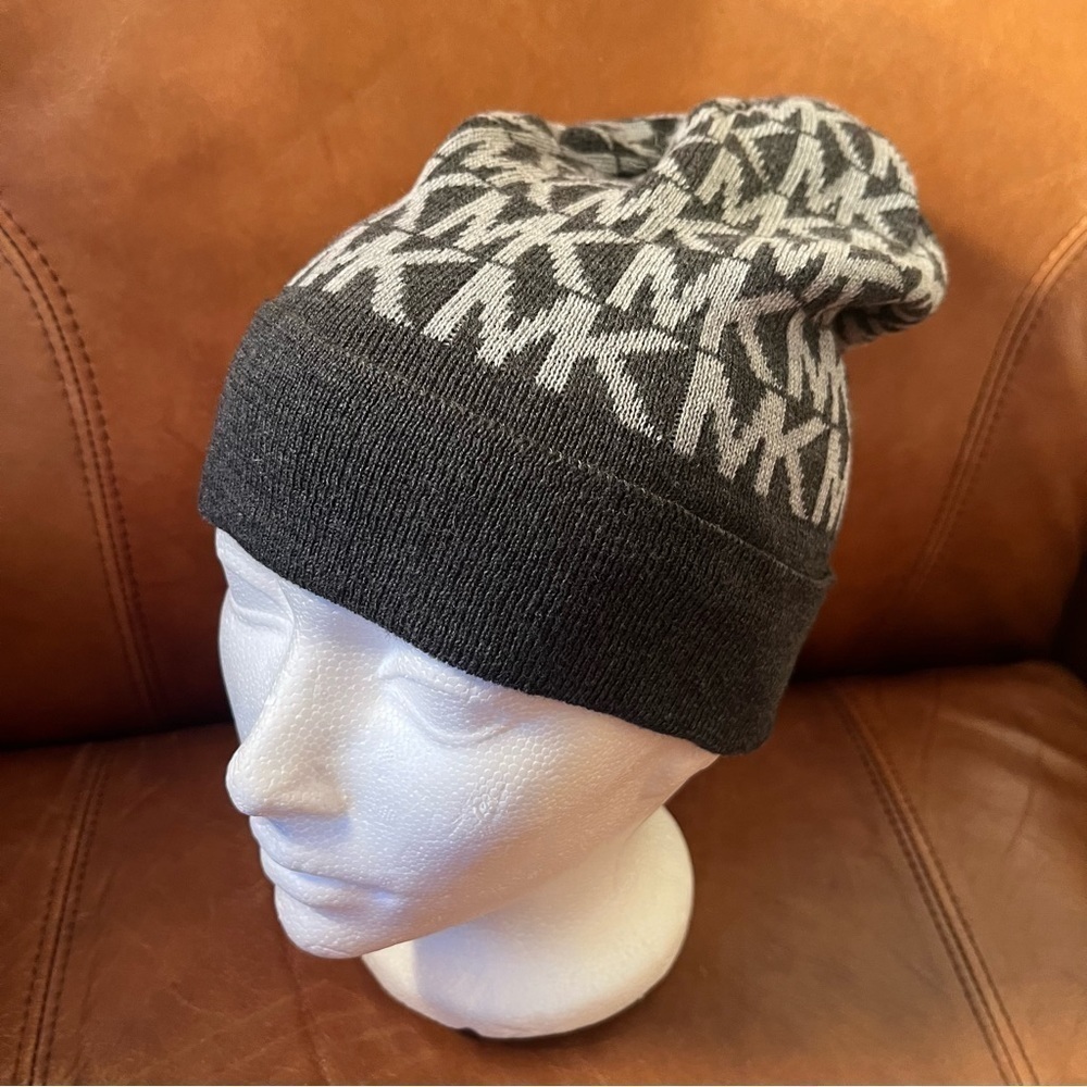 Michael Kors MK cuffed beanie winter hat toque. Repeat MK.